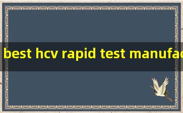 best hcv rapid test manufacturer
